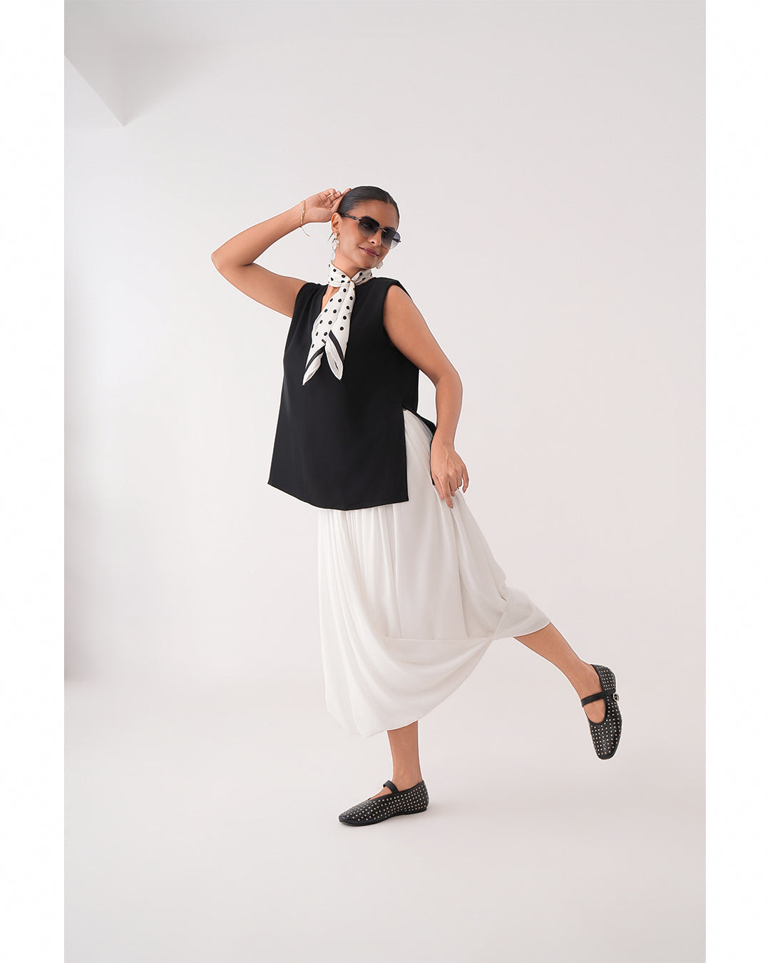 Oversized Power Shoulder Top