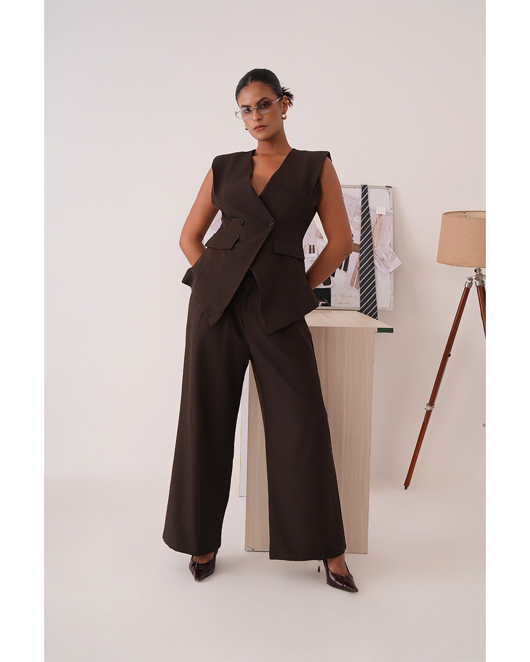 Sculpted waistcoat set