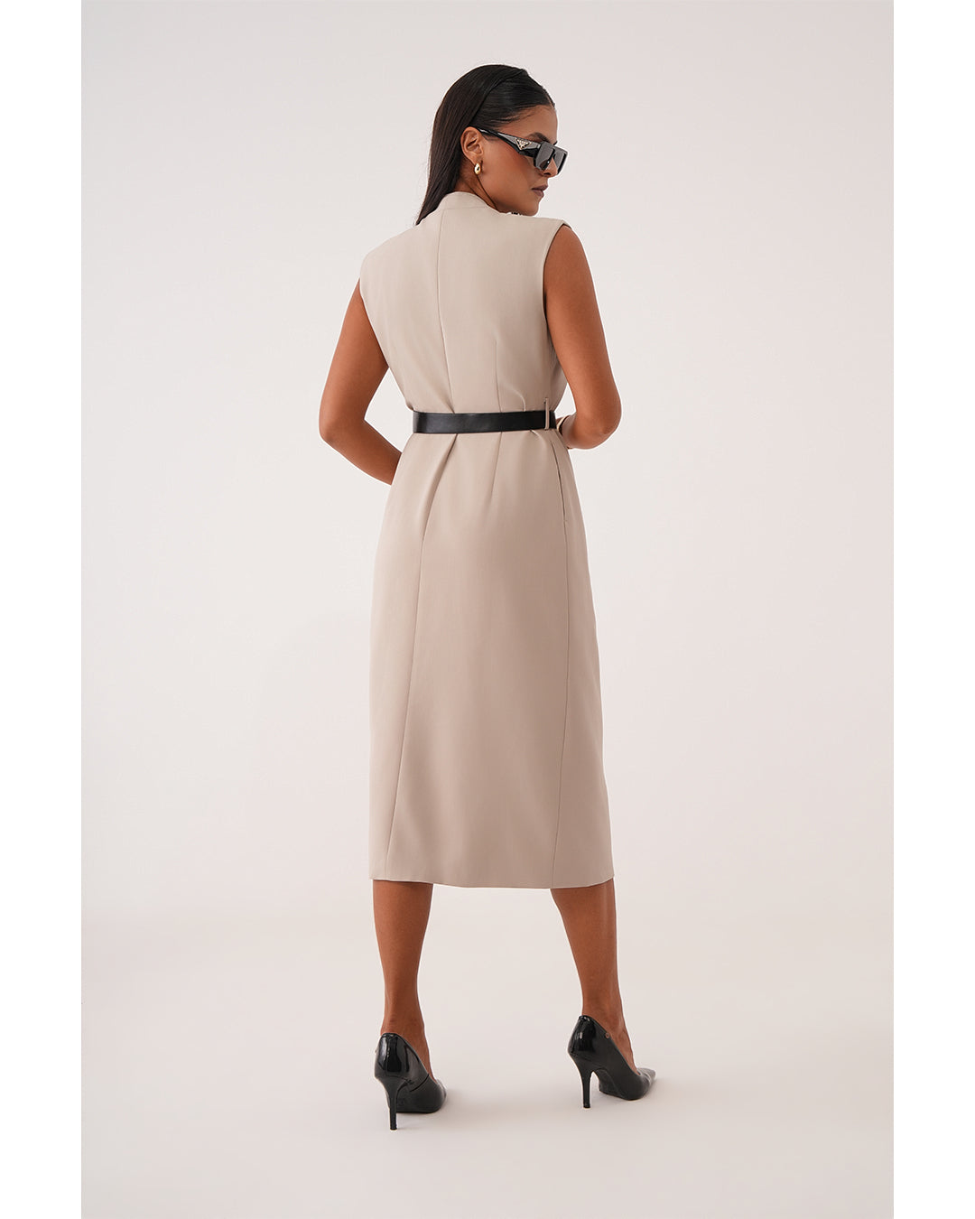 Tailored Longline Trench Dress