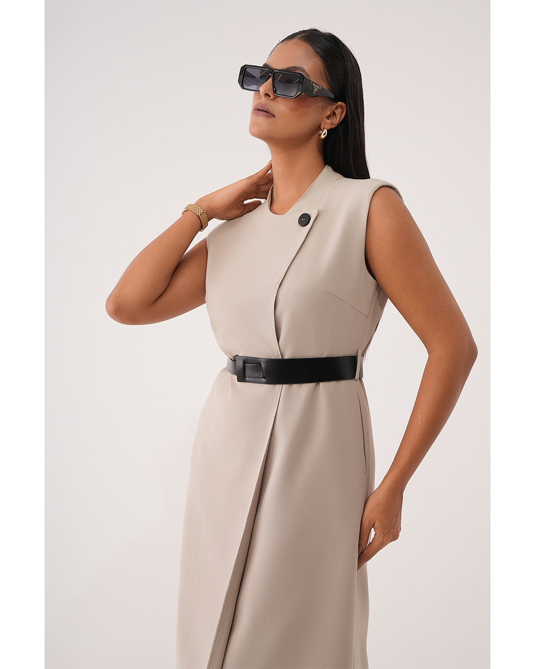 Tailored Longline Trench Dress