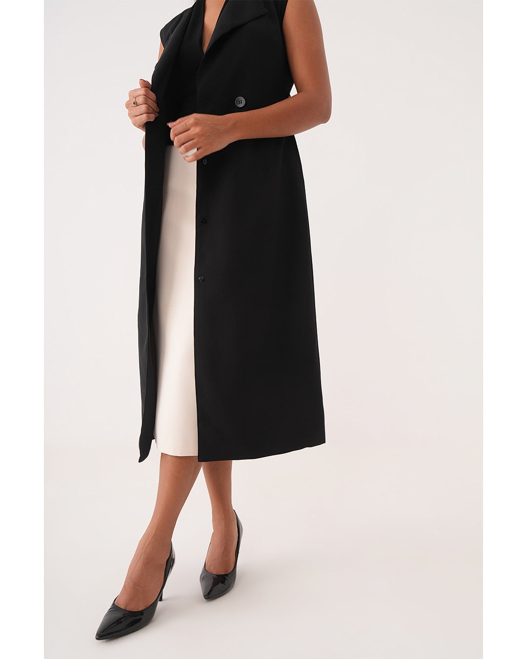 Tailored Longline Trench Dress