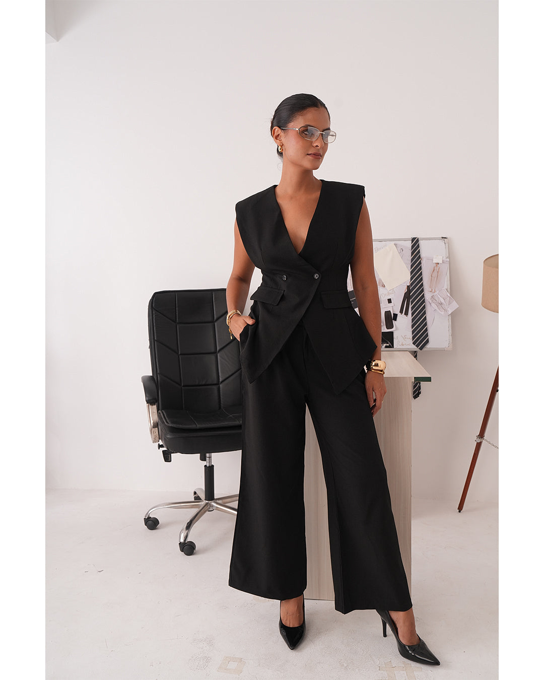 Sculpted waistcoat set